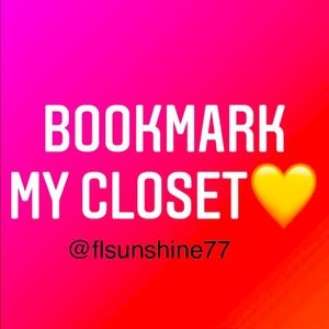 Thank you for checking out my closet. Please come back often!